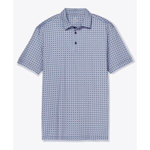 Mizzen Main Versa Polo Shirt Confetti Print S/S Mens Medium Trim